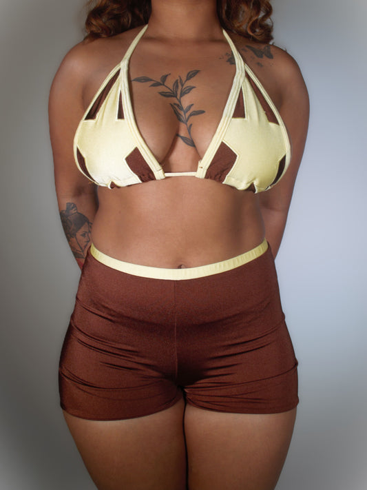 Choco Banana Bikini Top